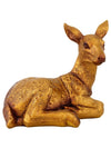 Vivars Home Polyresin Deer Statue (Golden Color)