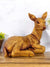 Vivars Home Polyresin Deer Statue (Golden Color)