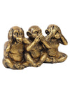 Vivars Home Decorative Gandhi Ji Monkey Set of 3 Showpiece