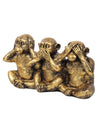Vivars Home Decorative Gandhi Ji Monkey Set of 3 Showpiece