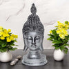 Vivars Home Decorative Lord Buddha Head Statue - Antique Silver
