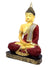 Vivars Home Sitting Buddha Idol Statue - Red