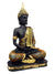 Vivars Home Sitting Buddha Idol Statue Gold Orange