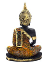 Vivars Home Sitting Buddha Idol Statue Gold Orange