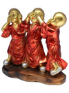 Vivars Home Standing Buddha Playful Monks