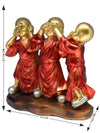 Vivars Home Standing Buddha Playful Monks