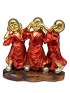 Vivars Home Standing Buddha Playful Monks