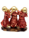 Vivars Home Standing Buddha Playful Monks