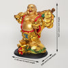 Golden Laughing Buddha Statue for Vastu Feng Shui