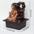 Vivars Home Golden Lord Buddha Waterfall Fountain with Led