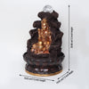 Vivars Home Lord Shiva Ji Tabletop Water Fountain with Crystal Ball and Led Light